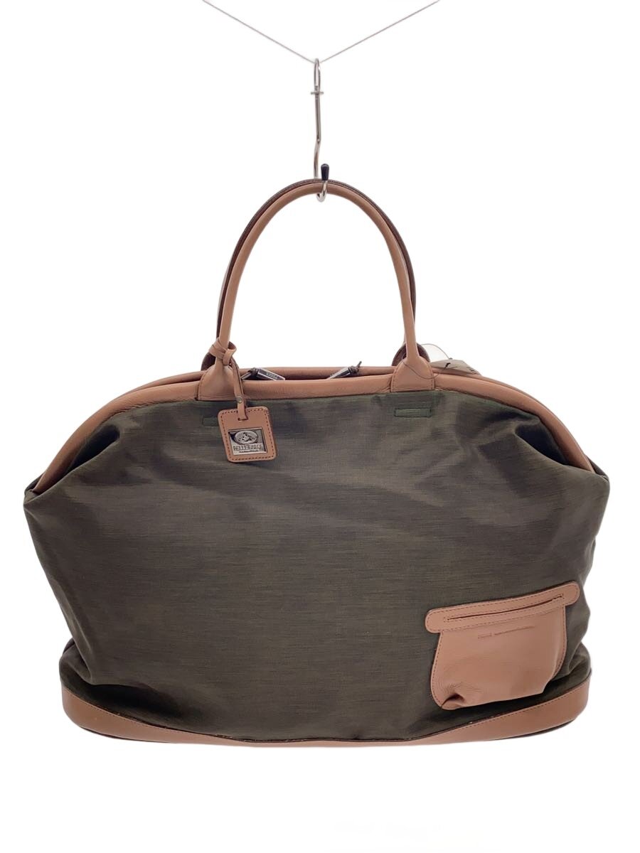 【中古】PELLE BORSA◆ボストンバッグ/--/BRW/無地【バッグ】