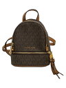 【中古】MICHAEL KORS◆リュック/PVC/BRW/総柄/30S7GEZB1V【バッグ】(4)