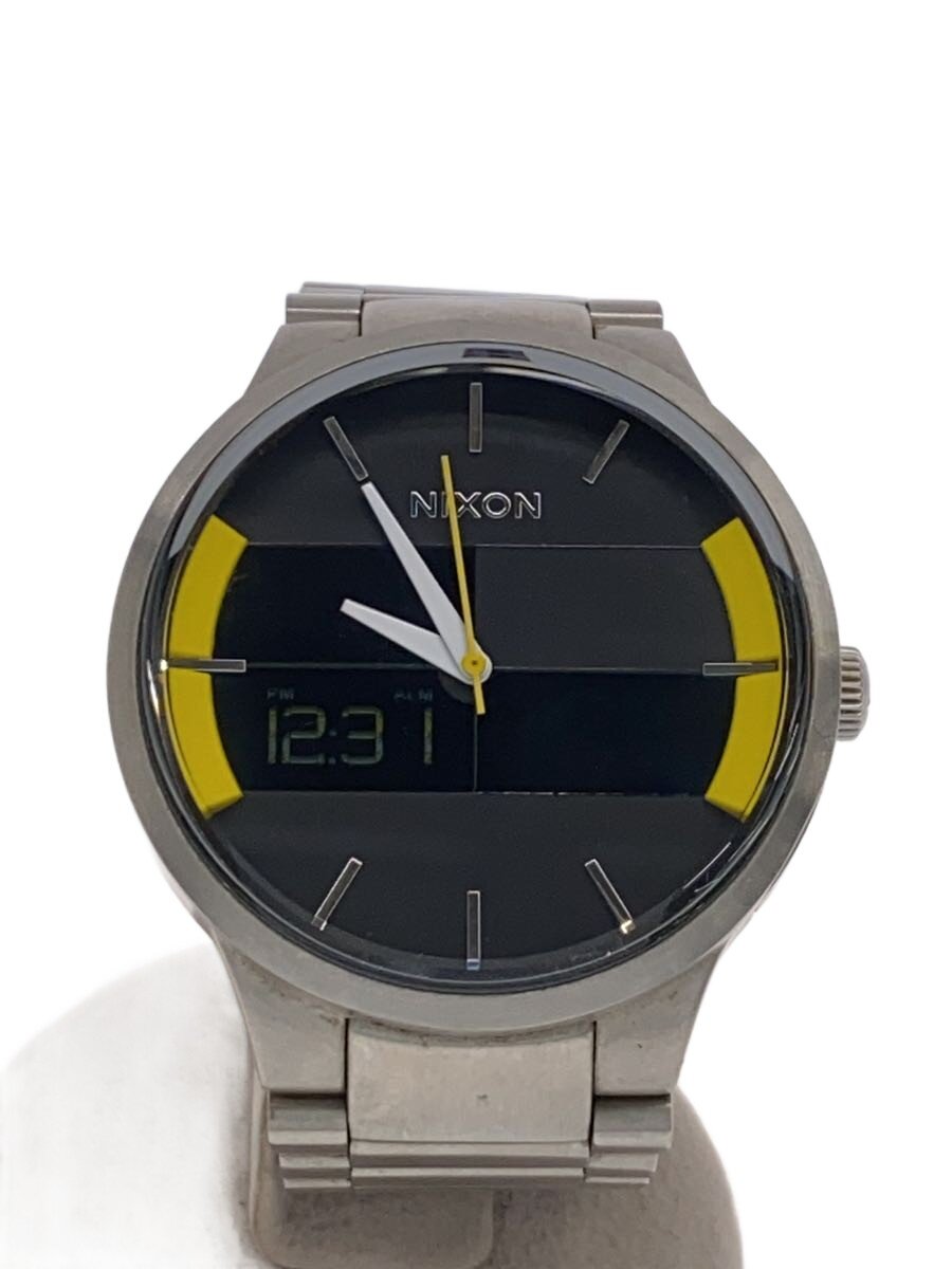 【中古】NIXON◆ソーラー腕時計/--/SLV【服飾雑貨他】