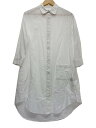 【中古】YOHJI YAMAMOTO◆長袖シャツ/1/コットン/WHT/無地/FJ-D66-005【レディースウェア】