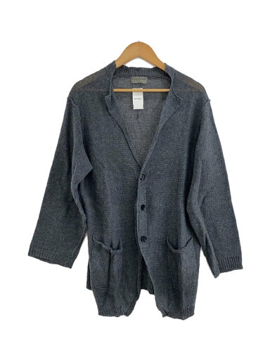 【中古】yohji yamamoto POUR HOMME◆カーディガン(薄手)/3/コットン/GRY/H0-K78-371/リネンMIX【メンズウェア】 【中古】yohji yamamoto POUR HOMME◆カーディガン(薄手)/3/コットン/GRY/H0-K78-371/リネンMIX【メンズウェア】