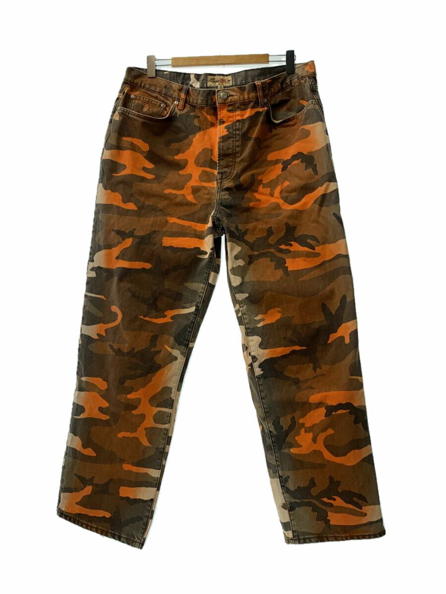 【中古】STUSSY◆ボトム/36/デニム/ORN/カモフラ/116617【メンズウェア】