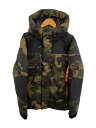 【中古】ALPHA INDUSTRIES◆PRIMALOFT PARKA/M/ナイロン/KHK/カモフラ/TA0645-120【メンズウェア】