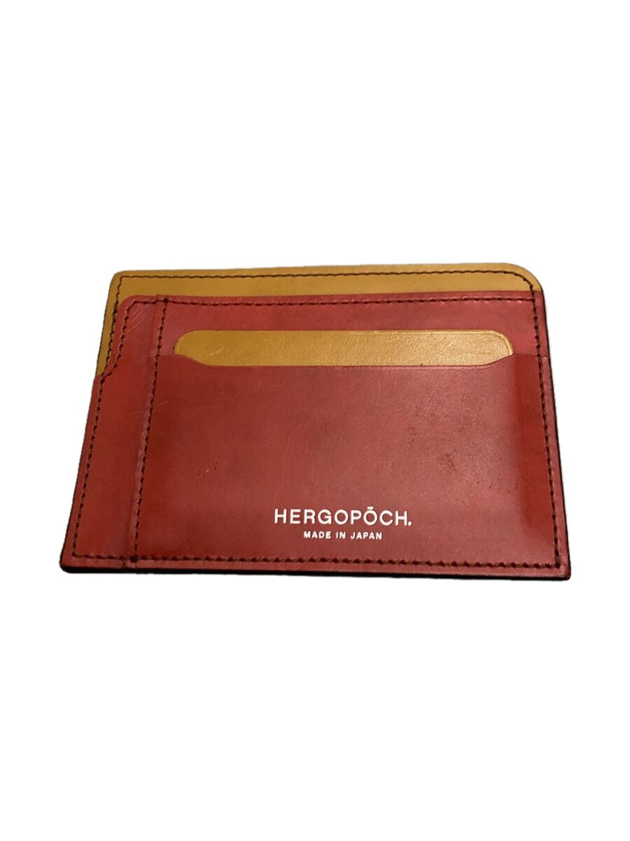 【中古】HERGOPOCH◆カードケース/レザー/BRW/メンズ【服飾雑貨他】