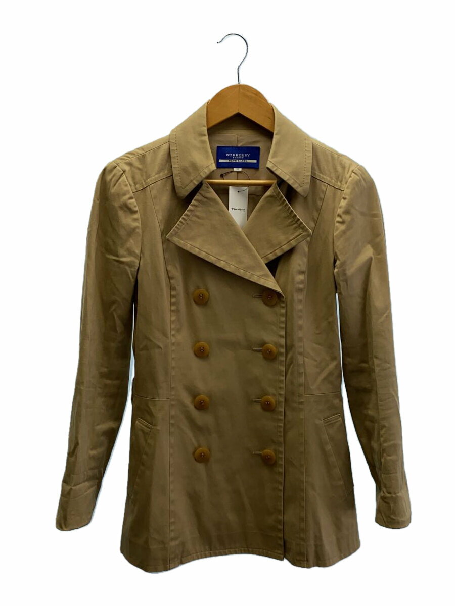 【中古】BURBERRY BLUE LABEL◆コート/38/コットン/BEG/無地【レディースウェア】
