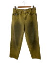 【中古】HUF◆Cromer Washed Pant/ボトム/32/コットン/YLW/PT00310【メンズウェア】