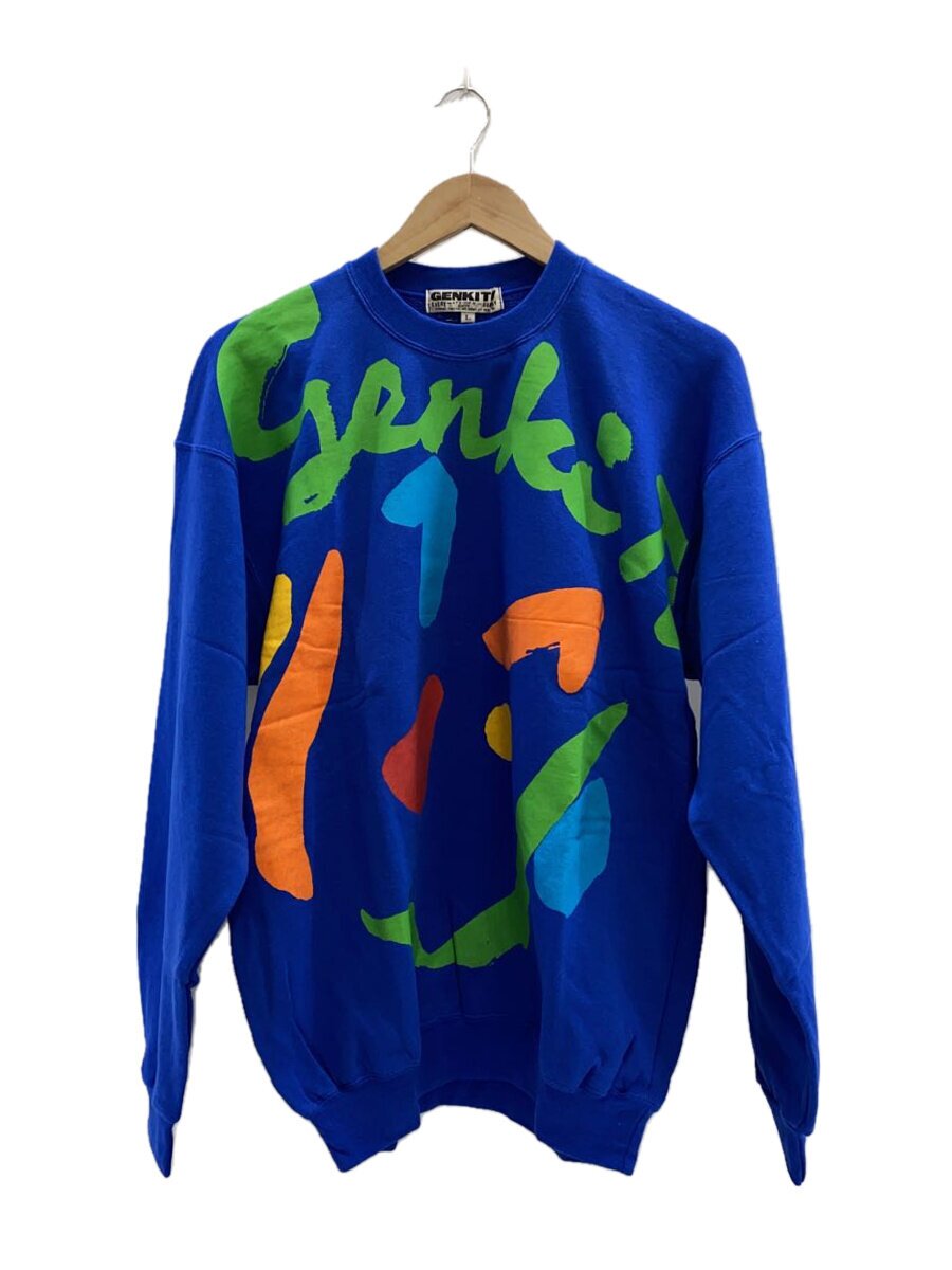 【中古】GENKITV/スウェット/M/--/BLU【メンズウェア】