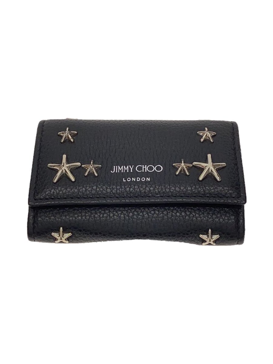 【中古】JIMMY CHOO◆キーケース/レザー/BLK/レディース【服飾雑貨他】