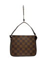 【中古】LOUIS VUITTON◆トゥールス・メイクアップ_ダミエ・エベヌ_BRW/PVC/BRW【バッグ】