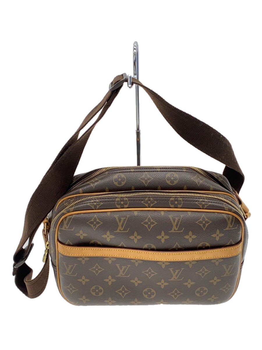 LOUIS VUITTON - 【中古】LOUIS VUITTON◆リポーターPM_モノグラム・キャンバス_BRW/PVC/BRW【バッグ】