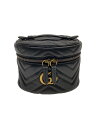 【中古】GUCCI◆リュックサック_GGマーモント_キルティング/レザー/BLK【バッグ】(4)