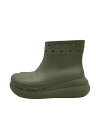 【中古】crocs◆レインブーツ/29cm/GRY/CRUSH BOOT【シューズ】