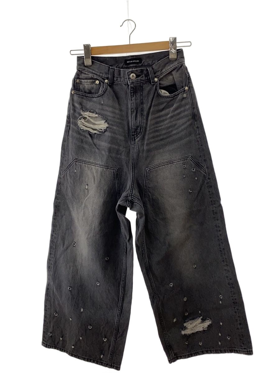 【中古】MAISON SPECIAL◆ワイドパンツ/36/コットン/GRY/21242465810【レディースウェア】