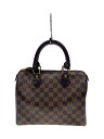 【中古】LOUIS VUITTON◆2)スピーディ25_ダミエ・エベヌ_BRW/PVC/BRW【バッグ】