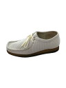 【中古】Clarks◆シューズ/UK9/WHT【シューズ】