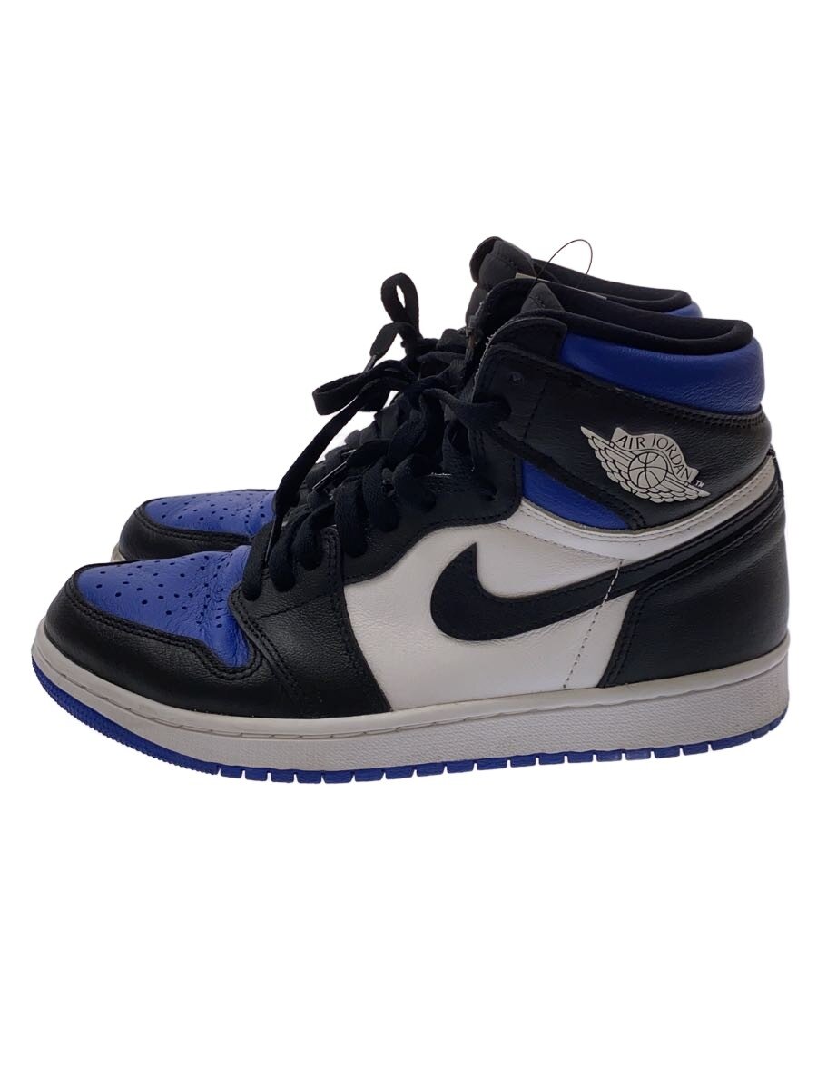 NIKE◆ハイカットスニーカー/26.5cm/BLU/レザー/555088-041