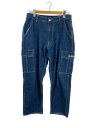 【中古】X-LARGE◆DENIM 6POCKET PANTS/34/コットン/NVY/101204031010//【メンズウェア】