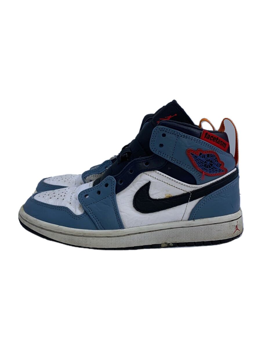 NIKE◆AIR JORDAN 1 MID SE FRLS APLA/エアジョーダン 1/ホワイト/CU2802-100/23