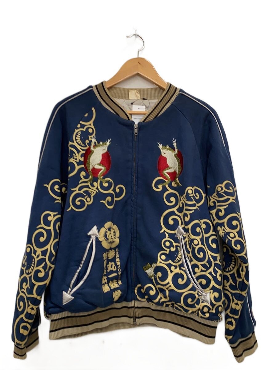 【中古】サンマルイチ◆スカジャン/--/コットン/NVY【メンズウェア】