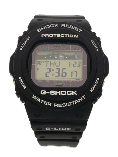 【中古】CASIO◆ソーラー腕時計・G-SHOCK/デジタル/ラバー/BLK/BLK【服飾雑貨他】 【中古】CASIO◆ソーラー腕時計・G-SHOCK/デジタル/ラバー/BLK/BLK【服飾雑貨他】