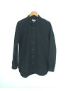 【中古】kaval◆長袖シャツ/1/コットン/NVY/無地/Basic pain shirts【メンズウェア】