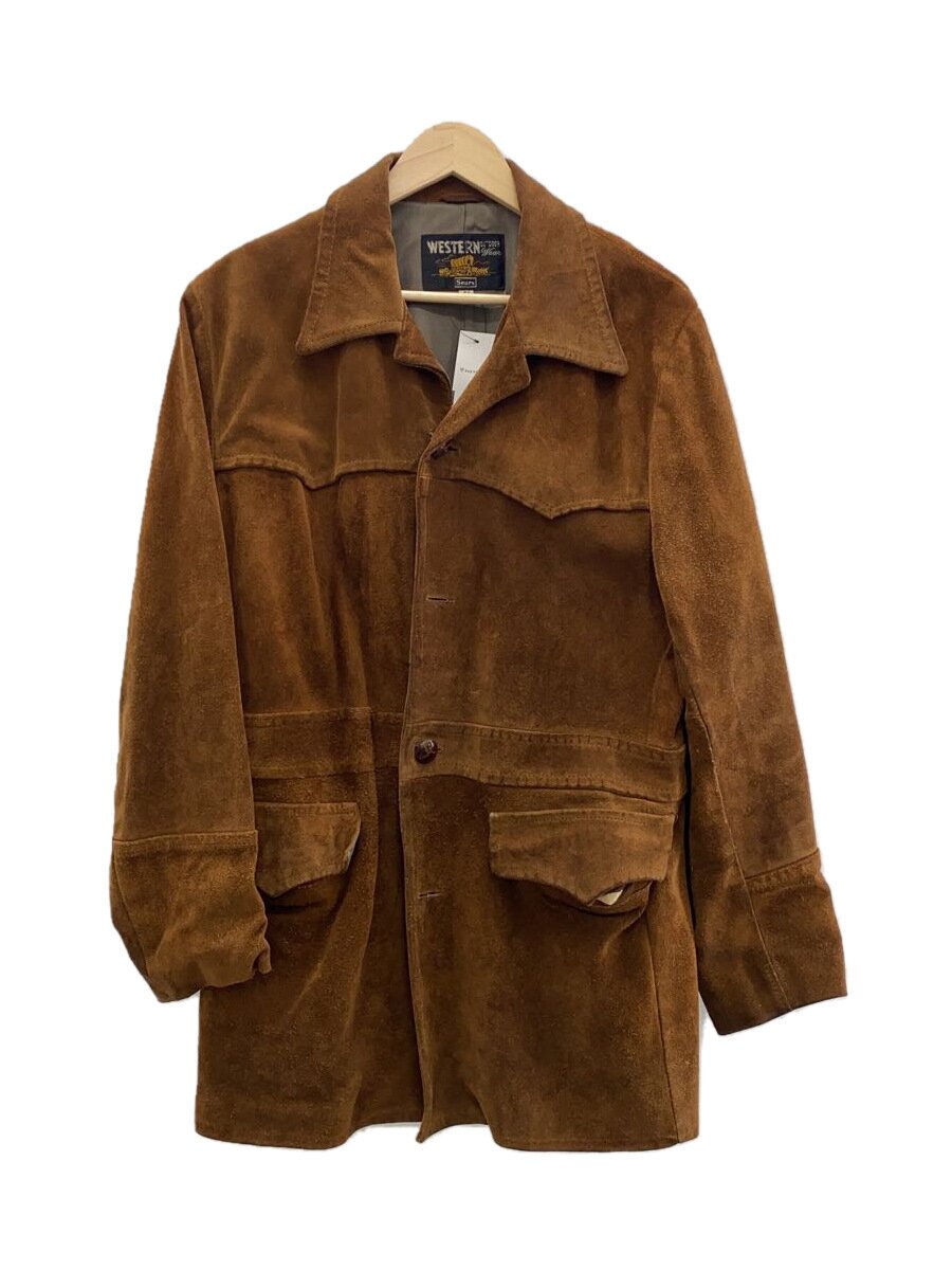 【中古】sears◆70S/レザージャケット・ブルゾン/42/レザー/BRW【メンズウェア】