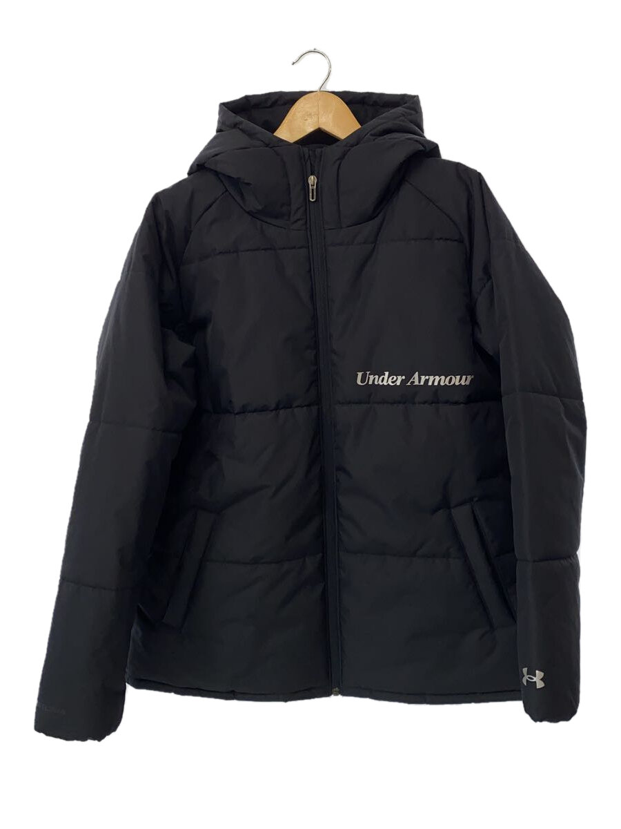 【中古】UNDER ARMOUR◆ダウンジャケット/XL/ポリエステル/BLK/1375428【メンズウェア】