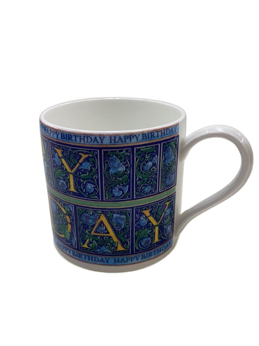 【中古】WEDGWOOD◆マグカップ/黒壺/HAPPY BIRTHDAY/洋食器その他/マルチカラー【キッチン用品】