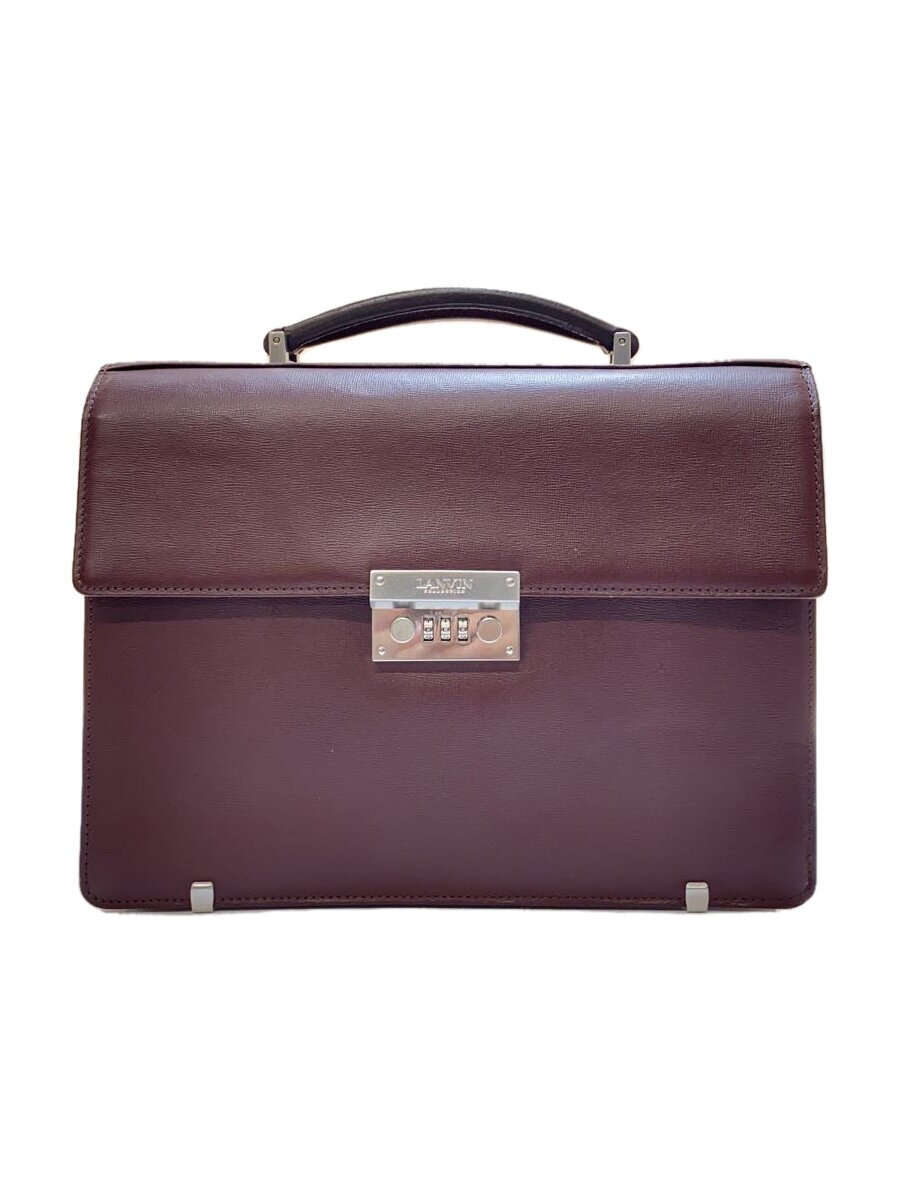 LANVIN - 【中古】LANVIN◆ブリーフケース/PVC/BRD【バッグ】