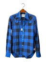 【中古】TAKAHIROMIYASHITA TheSoloist.◆cowboy shirts//長袖シャツ/44/コットン/BLU/チェック/sg-0081a//【メンズウェア】