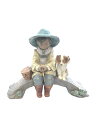 【中古】Lladro◆インテリア雑貨/凍った川で魚釣り【インテリア小物・日用雑貨】