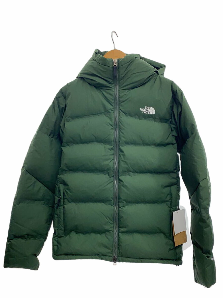 【中古】THE NORTH FACE◆BELAYER PARKA_ビレイヤーパーカ/ダウンジャケット/M/ナイロン/GRN/タグ付【メンズウェア】