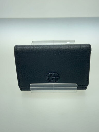 【中古】GUCCI◆3つ折り財布_GGマーモント_レザー_ブラック/レザー/BLK/メンズ【服飾雑貨他】 【中古】GUCCI◆3つ折り財布_GGマーモント_レザー_ブラック/レザー/BLK/メンズ【服飾雑貨他】
