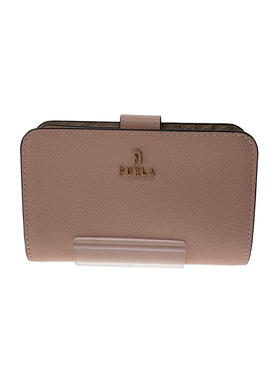 【中古】FURLA◆2つ折り財布/レザー/P