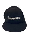 【中古】Supreme◆boxlogo/world famous/キャップ/7 3/8/BLK/メンズ【服飾雑貨他】