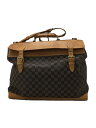【中古】LOUIS VUITTON◆クリッパー_ダミエ・エベヌ_BRW/PVC/BRW【バッグ】
