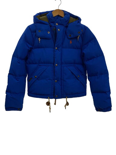 【中古】POLO RALPH LAUREN◆ダウンジャケット/S/ポリエステル/BLU/無地/0200011403【メンズウェア】 【中古】POLO RALPH LAUREN◆ダウンジャケット/S/ポリエステル/BLU/無地/0200011403【メンズウェア】
