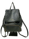 【中古】kate spade new york◆リュック/レザー/BLK【バッグ】