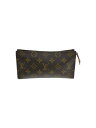 【中古】LOUIS VUITTON◆ポーチ/レザー/BRW【バッグ】