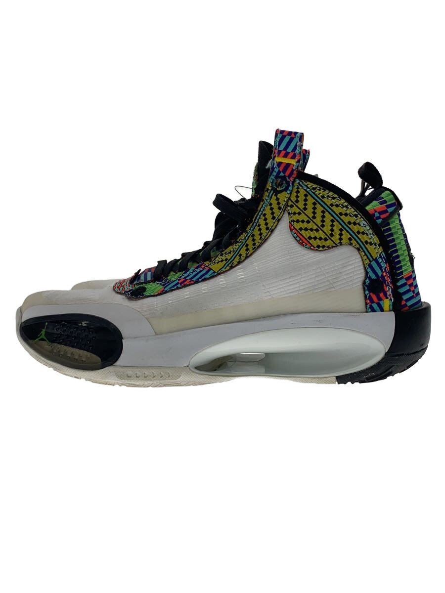 【中古】NIKE◆AIR JORDAN XXXIV RUI PE_エアジョーダン 34 RUI PE/25.5cm/マルチカラー【シューズ】