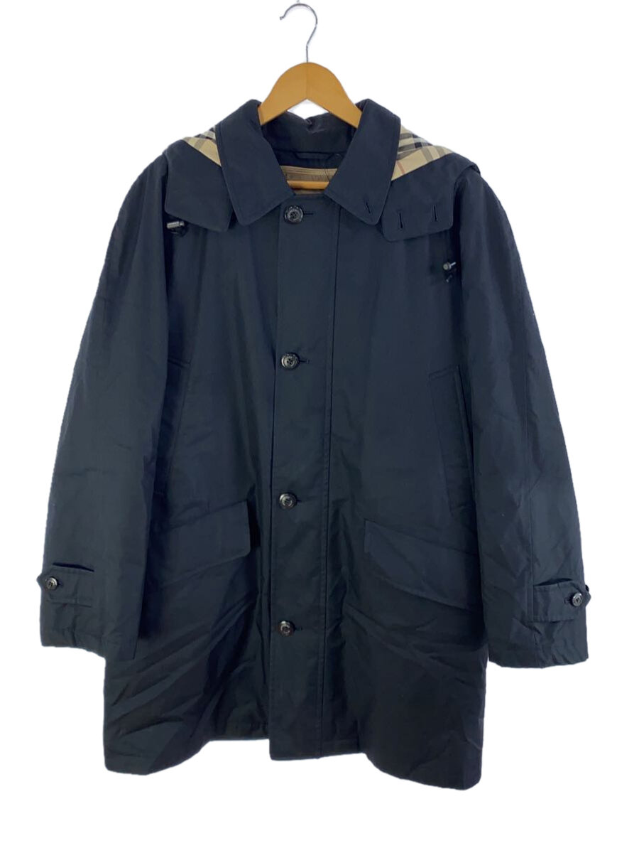 【中古】BURBERRY LONDON◆コート/M/コットン/NVY/無地/BBM12-122-29【メンズウェア】