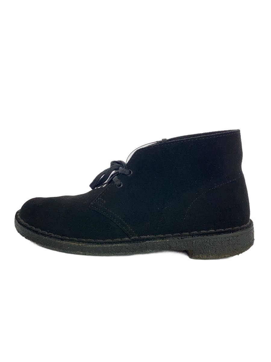 【中古】Clarks◆チャッカブーツ/US7/BLK【シューズ】