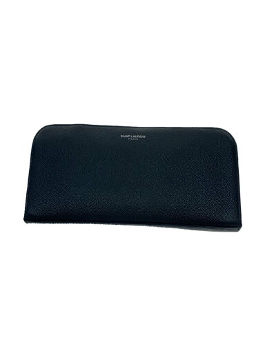 【中古】SAINT LAURENT◆長財布/レザー/ブラック/無地/メンズ【服飾雑貨他】 【中古】SAINT LAURENT◆長財布/レザー/ブラック/無地/メンズ【服飾雑貨他】