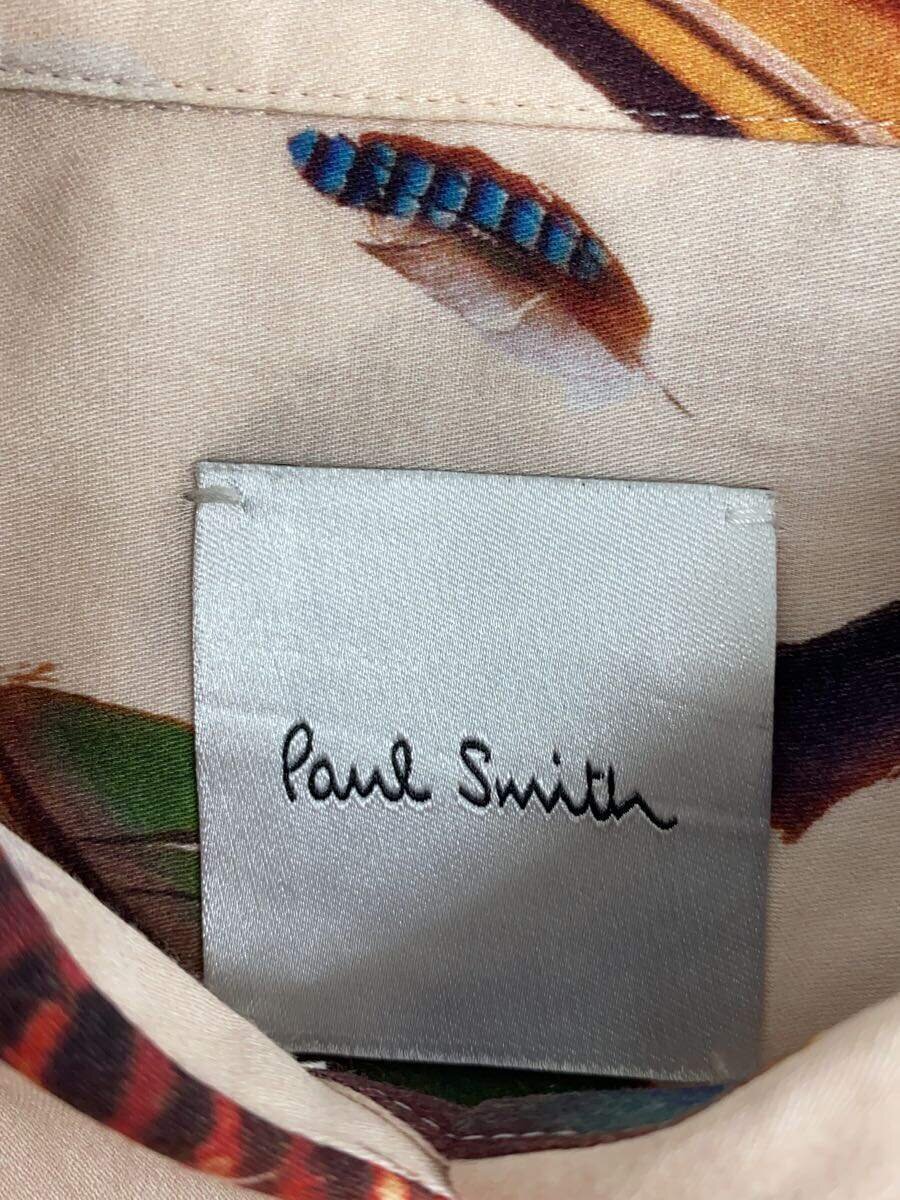 【中古】Paul Smith◆長袖ブラウス/--/コットン/PNK/総柄【レディースウェア】