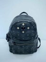 【中古】MCM◆リュック/レザー/BLK/総柄/mmk2ave02bk001【バッグ】(4)