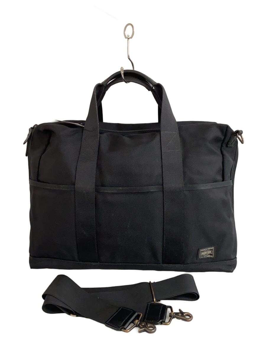 【中古】PORTER◆STAGE/2WAY BRIEFCASE(L)/ナイロン/BLK/無地/620-08284【バッグ】