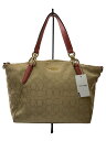 【中古】COACH◆ハンドバッグ/--/BEG/F27582【バッグ】(4)