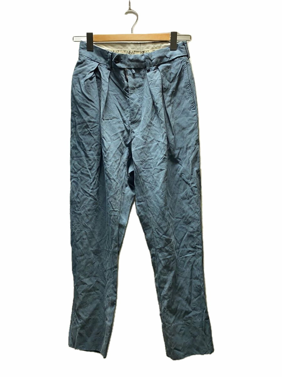 【中古】NEAT◆cellulosenidom/セルロースニドム/タックワイドパンツ/スラックスパンツ/42/--/BLU【メンズウェア】