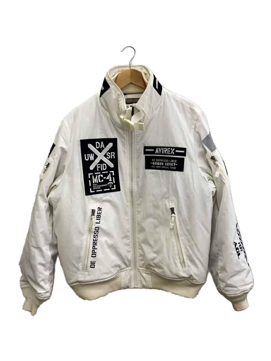 楽天2nd STREET 楽天市場店【中古】AVIREX◆フライトジャケット/XL/ポリエステル/WHT/AMC MA-1 MOD【メンズウェア】