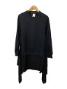 【中古】UNDERCOVER◆2024AW レイヤードクルーネックスウェット/3/コットン/BLK/UC2D1803-2【レディースウェア】